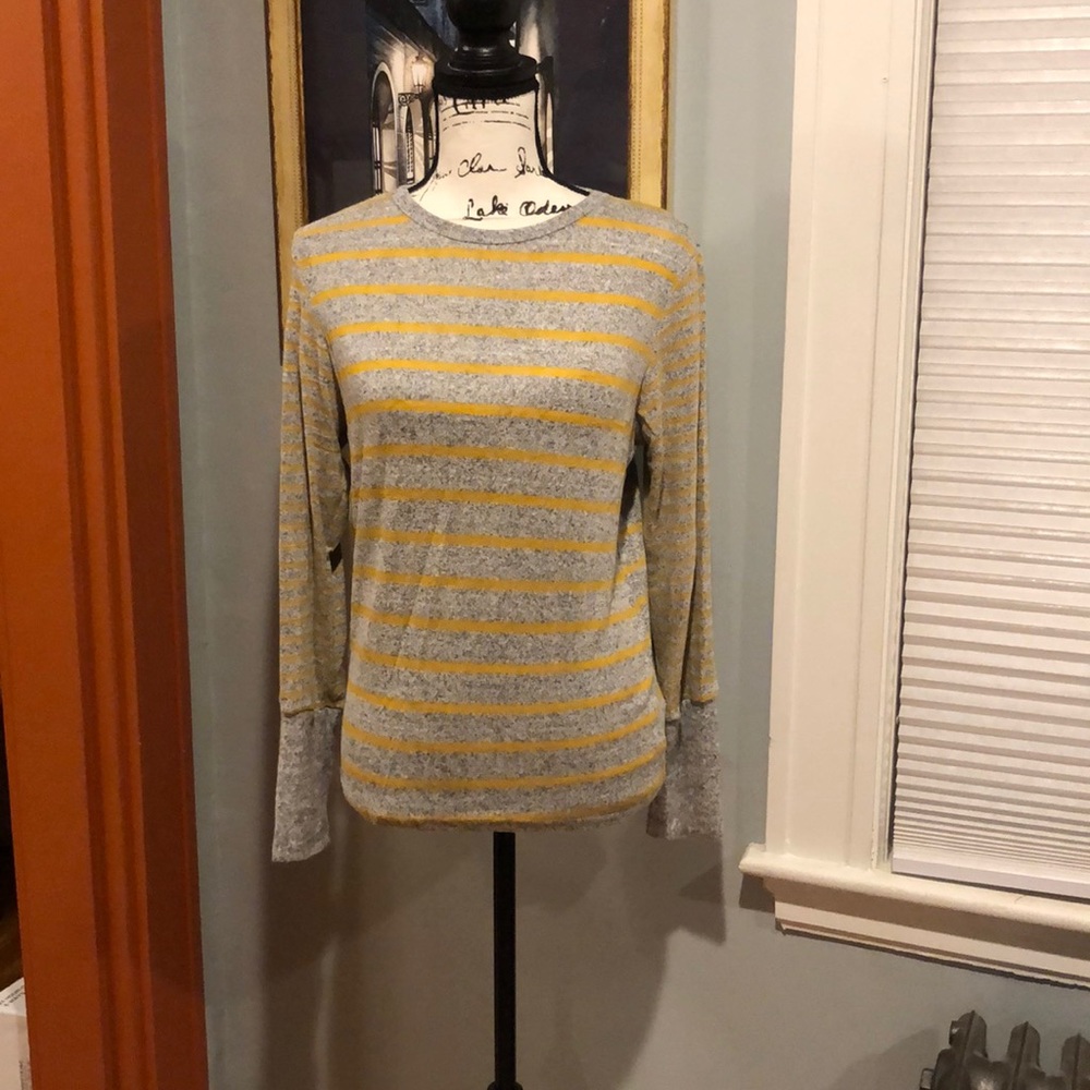 Ginger G Cozy Striped Round Neck Sweater